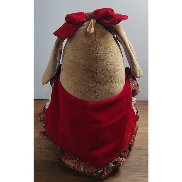 Velveteen Rabbit Plush Christmas Dress 1985 14" Stuffed Animal Toys R Us B8 - Picture 4 of 8